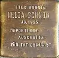 Stolperstein für Helga Schnog (Krummer Büchel 18)