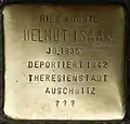 Stolperstein für Helmut Isaak (Ubierring 11)