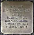Stolperstein für Ida Oppenheimer (Beethovenstraße 8)