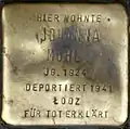 Stolperstein für Johanna Mohl (Richard-Wagner-Straße 23)