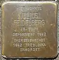 Stolperstein für Julius Feidelberg (Humboldtstr. 42)