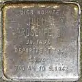 Stolperstein für Julius Rosenfeld (Schaevenstraße 4)