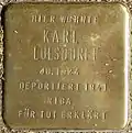 Stolperstein für Karl Lulsdorff (Rathenauplatz 4)