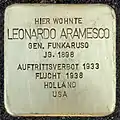 Stolperstein für Leonardo Aramesco (Weißhausstraße 25)