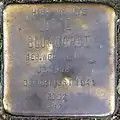 Stolperstein für Lotte Blumgardt (Zwirner Straße 33)
