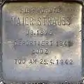 Stolperstein für Maier Strauss (Eifelstraße 27)