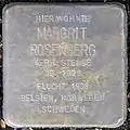 Stolperstein für Margit Rosenberg (Marienburger Straße 52)