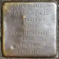 Stolperstein für Martha Zade (Salierring 50)
