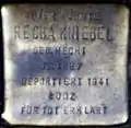 Stolperstein für Recha Kniebel (Engelbertstraße 44)