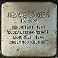 Stolperstein für Renate Jakobs (Zülpicher Platz 4)