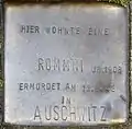 Stolperstein für eine Rommni (Großer Griechenmarkt 37)