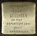 Stolperstein für Rosa Bergheim (Kurfürstenstraße 18)