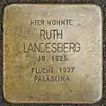 Stolperstein für Ruth Landesberg (Görresstraße 15)