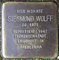 Stolperstein für Siegmund Wolff (Mainzer Straße 78)