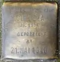 Stolperstein für eine Sinteza (Kämmergasse 25)