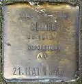 Stolperstein für ein Sinto (Kämmergasse 25)
