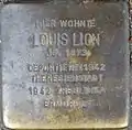 Stolperstein für Louis Lion (Kurfürstenstraße 23)