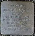 Stolperstein für Abraham Mantel (Fleischmengergasse 26)