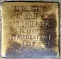 Stolperstein für Adolf Buchheimer (Alteburger Straße 11)