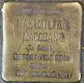 Stolperstein für Maximilian Marchand (Boisseréestraße 10)
