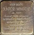 Stolperstein für Günter Wingens (Dasselstraße 22)