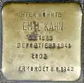 Stolperstein für Emil Kahn (Eifelstraße 31)