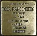 Stolperstein für Rosa Ransenberg (Eifelstraße 6)