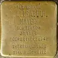Stolperstein für Elisabeth Mayer (Friesenplatz 12)