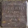 Stolperstein für Julius Meyer (Görresstraße 15)