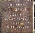 Stolperstein für Lotte Struch (Görresstraße 15)