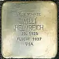 Stolperstein für Willi Helmreich (Gladbacher Straße 19)
