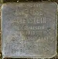 Stolperstein für Anneliese Katzenstein (Hardefuststraße 8)