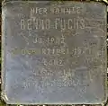 Stolperstein für Benno Fuchs (Hardefuststraße 8)