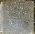 Stolperstein für Hildegard Miloskanski (Hardefuststraße 8)