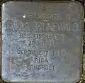 Stolperstein für Paula Grünewald (Hardefuststraße 8)