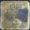 Stolperstein für Frieda Fröhlich (Heinsbergstraße 22)