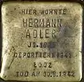 Stolperstein für Hermann_ Adler (Brüsseler Straße 4)