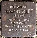Stolperstein für Hermann Wolff (Biberstraße 1)