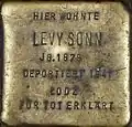 Stolperstein für Levy Sonn (Brüsseler Straße 4)