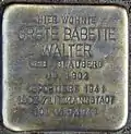 Stolperstein für Grete Babette Walter (Lochnerstraße 11)