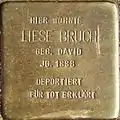 Stolperstein für Liese Bruch (Lochnerstraße 1)