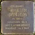 Stolperstein für Ruth Ellen Hirschhorn (Ludolf-Camphausen-Straße 34)