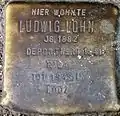 Stolperstein für Ludwig Lohn (Alteburger Straße 11)