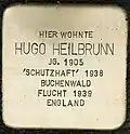 Stolperstein für Hugo Heilbrunn (Luxemburger Straße 37)