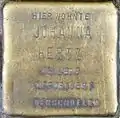 Stolperstein für Johanna Hertz (Maria-Hilf-Straße 3)