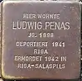Stolperstein für Ludwig Penas (Mozartstraße 26)