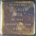 Stolperstein für Siegmund Aron (Mozartstraße 54)