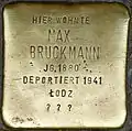 Stolperstein für Max Bruckmann (Rolandstraße 12)