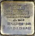 Stolperstein für Rosalie Abrahamsohn (Elsaßstraße 16)