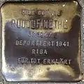 Stolperstein für Rudolf Nethe (Alteburger Straße 11)